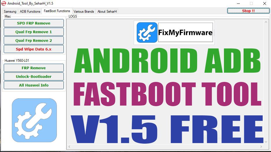 Android ADB FastBoot Tool V1.5 Bypass Samsung FRP Lock Free
