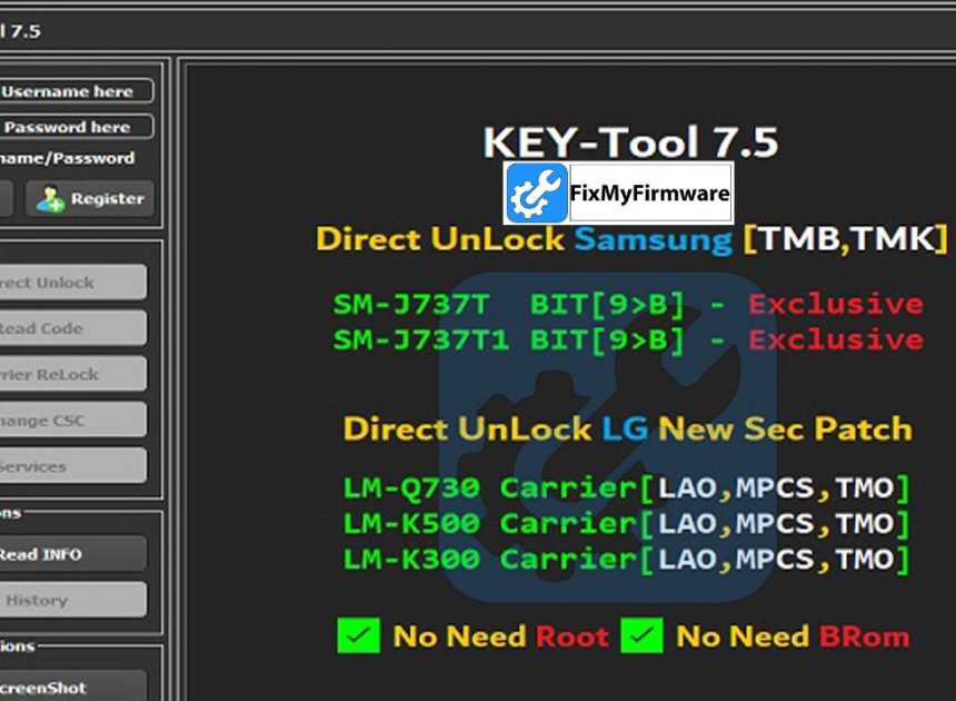 KEY Tool v7.5 Latest Version Direct Unlock Samsung Device Free