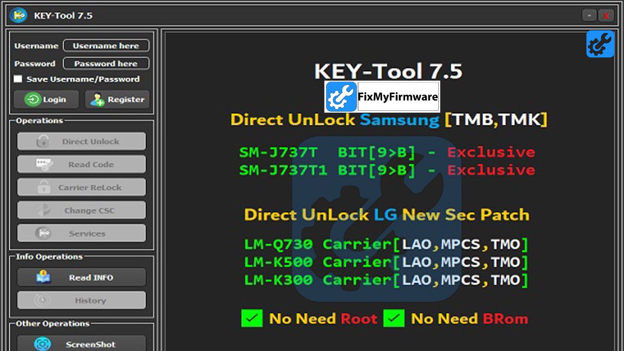 KEY Tool v7.5 Latest Version Direct Unlock Samsung Device Free