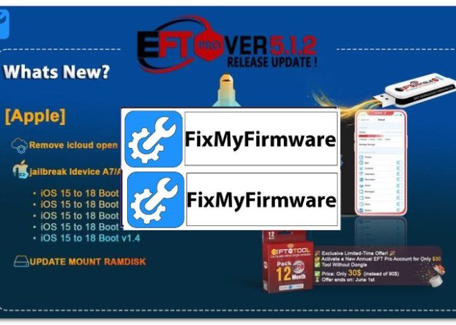 EFT Pro Dongle V5.1.2 iCloud Open Menu Removal (FMI OFF) – First Look & Details